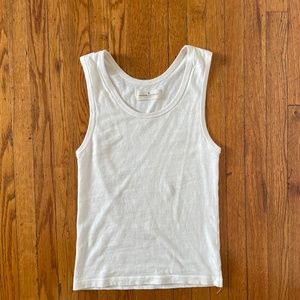 Imogene and Willie Vintage tank in White. XS